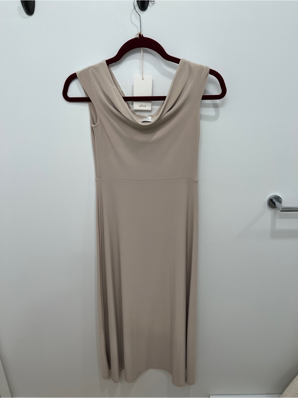 Wilfred Taupe Midi Dress